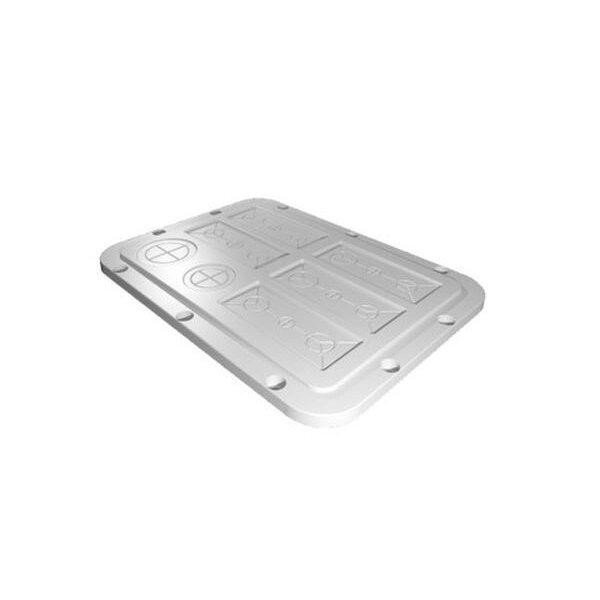 Rittal Kunststoff-Flanschplatte AX modular vorgeprägt Gr. 5 301x221mm