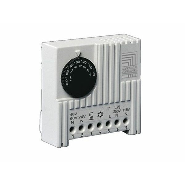 Rittal Schaltschrank-Thermostat 71x71x33,5mm für +5 bis +60°C