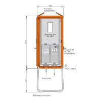 Walther Anschlussschrank WA0011 55 kVA/1 Abgang