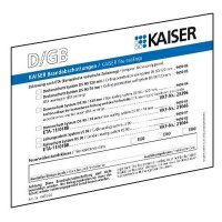 Kaiser Schott-Kennzeichnungsschild 9473-92 für...