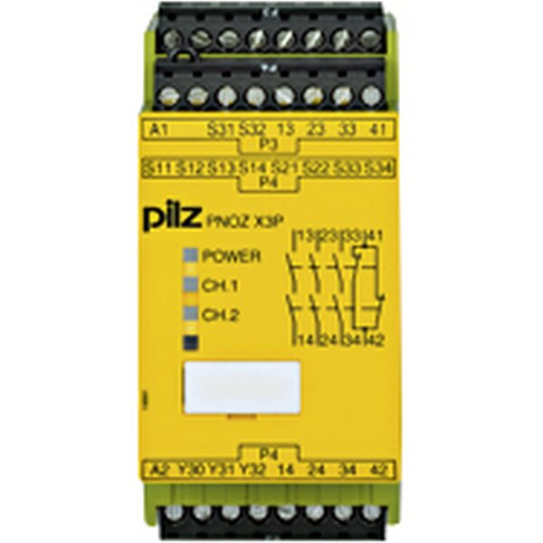 PILZ Not-Aus-Schaltgerät PNOZ X3P 24VDC 24VAC 3n/o 1n/c 1so
