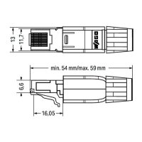 WAGO Ethernet Stecker 750-975 RJ45 IP20