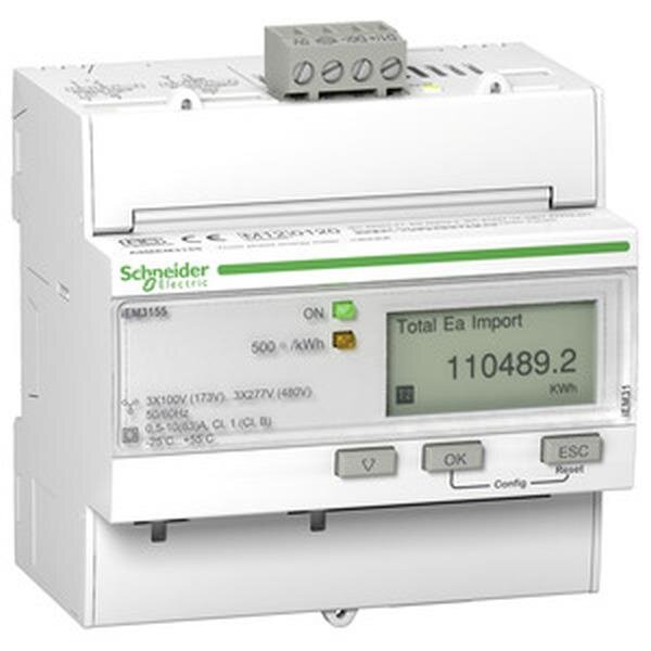 Schneider Electric Energiezähler A9MEM3155 63A 3polig+N MODBUS MID