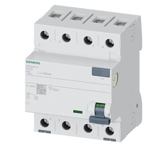 Siemens FI-Schutzschalter 40/0,3A 3polig+N 400V 4TE selektiv