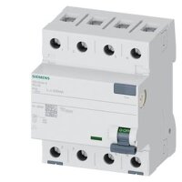 Siemens FI-Schutzschalter 40/0,3A 3polig+N 400V 4TE selektiv