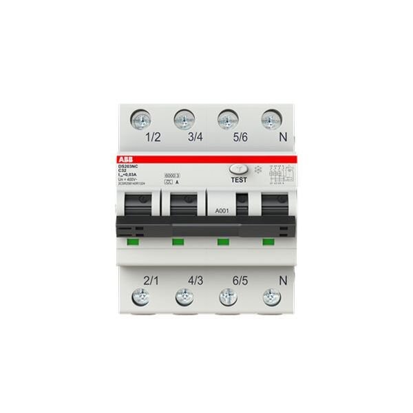 ABB FI/LS-Schalter DS203NCA-C32/0,03 3polig+N