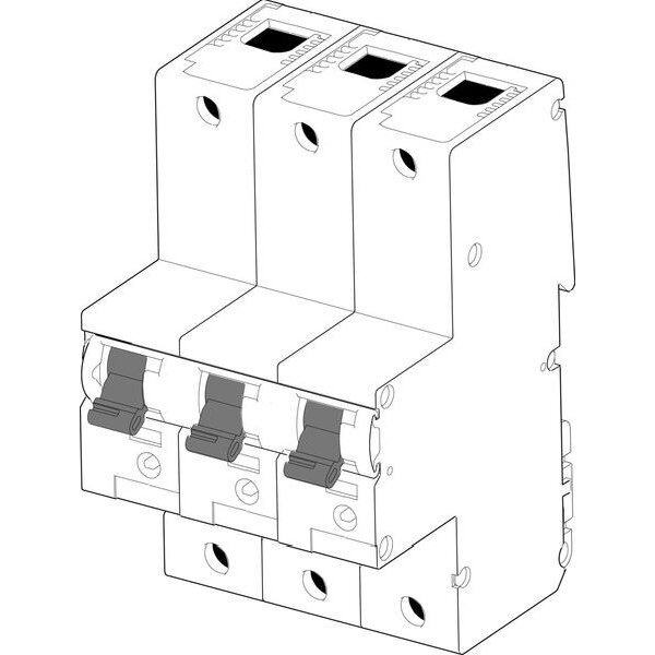 ABN Hauptsicherungsautomat XHA335-5 35A 3polig mit Quickadapter