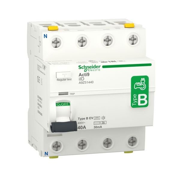 Schneider Electric FI-Schutzschalter allstromsensitiv IID 4P 40A 30MA TYP B-EV