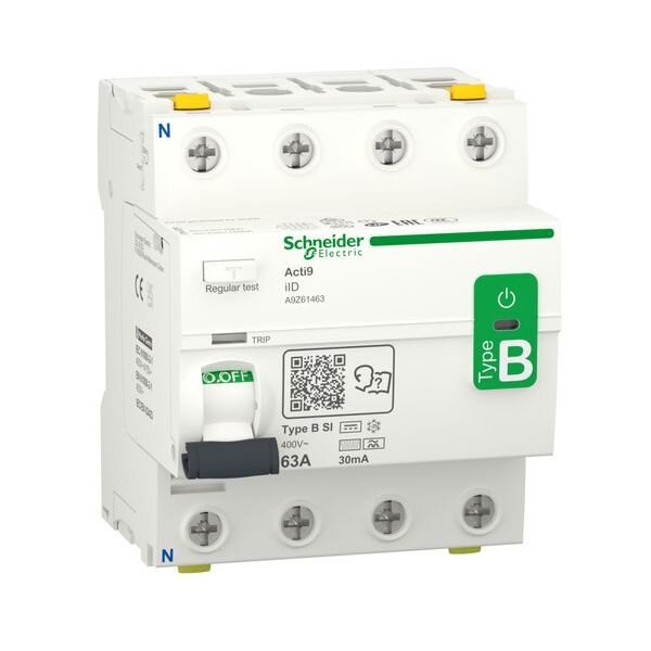 Schneider Electric FI-Schutzschalter allstromsensitiv IID 4P 63A 30MA TYP B-SI
