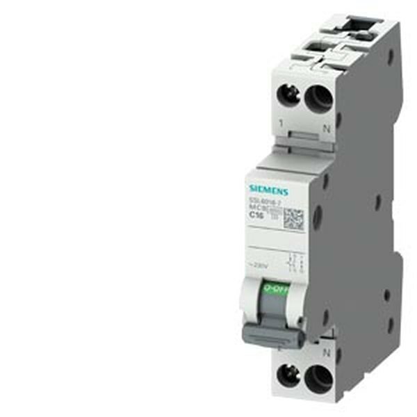 Siemens Leitungsschutzschalter 230V 6KA 1+N-polig 1TE C6
