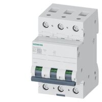 Siemens Leitungsschutzschalter 5SL6350-6 B50A 3polig 6kA