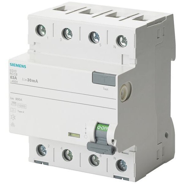 Siemens FI-Schutzschalter 5SV3444-6 40/0,1A 4polig