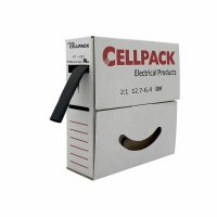 Cellpack Schrumpfschlauch-Abrollbox SB 12.7-6.4 schwarz 8m