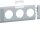 TEHALIT Modularblende 3fach Steckd beschr. 80mm Alu