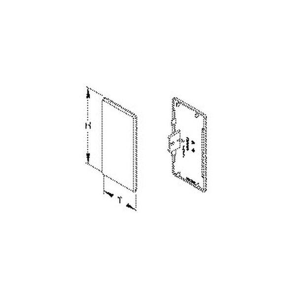 Kleinhuis Endstück BE1058.3 reinweiss f. BS65X105/80