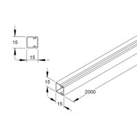 Kleinhuis HKL-Kanal HKL1515.5 15x15 braun