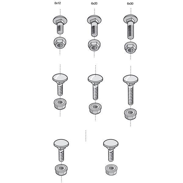 Cablofil Schraubenset BTRCC 6x20 EZ SET