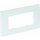 OBO Bettermann Abdeckrahmen AR45-F2 RW Modul 45 2fach reinweiss