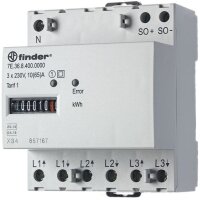 Finder Wirkstromzähler elektr. 3Ph 3x65A MID mit...