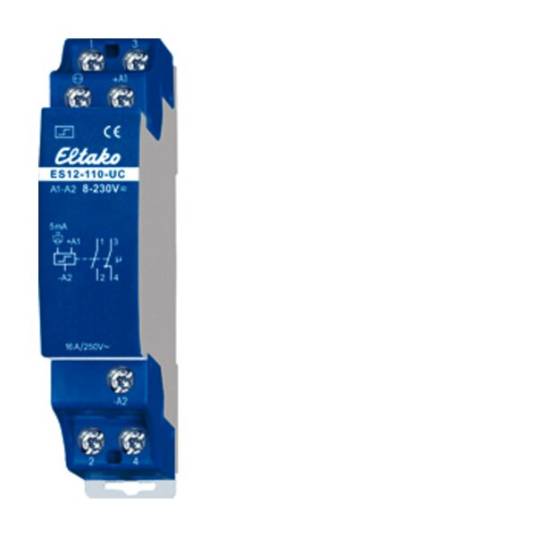 Eltako Stromstossschalter elektronisch ES12-110-UC 8..230V UC 1S+1OE