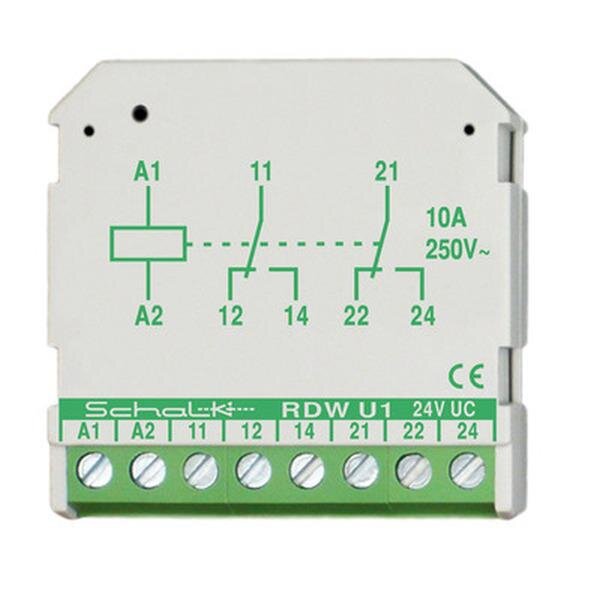 Schalk Doppelrelais RDWU14 24V UC 2 Wechsler UP