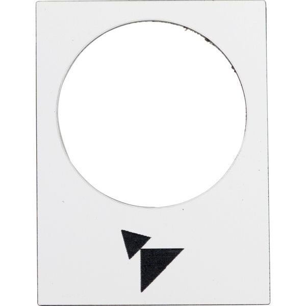 Schneider Electric Bezeichnungsschild 30x40mm weiß vorwärts langsam-schnell