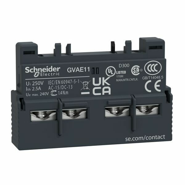 Schneider Electric Hilfsschalter GVAE11 1S 1Ö Front