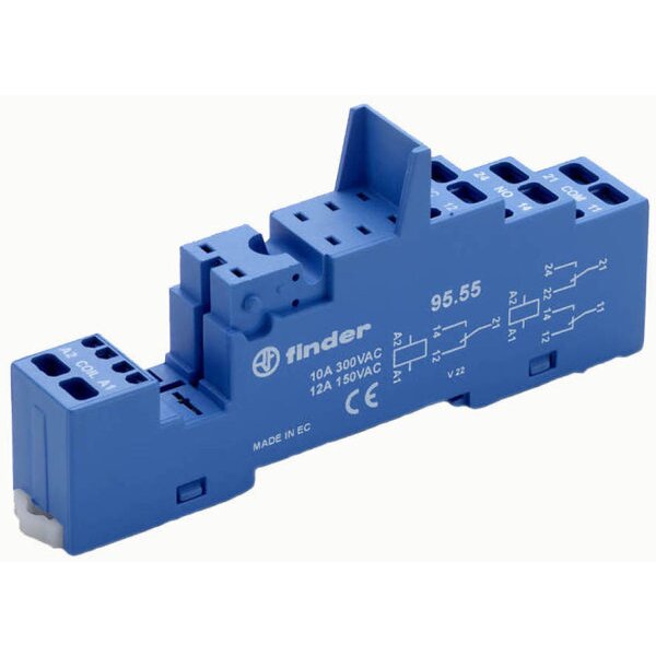 Finder Relaisfassung 95.55 blau