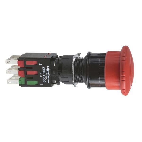 Schneider Electric Not-Halt/Not-Aus-Taster XB6AS8349B mit Drehentriegelung