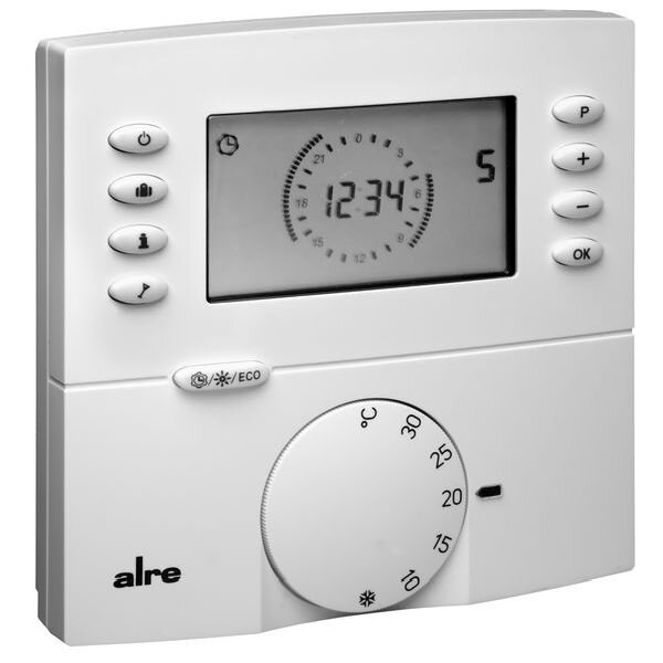 ALRE Raum-Uhrenthermostat HTRRBu-110.117/21 mit Uhr