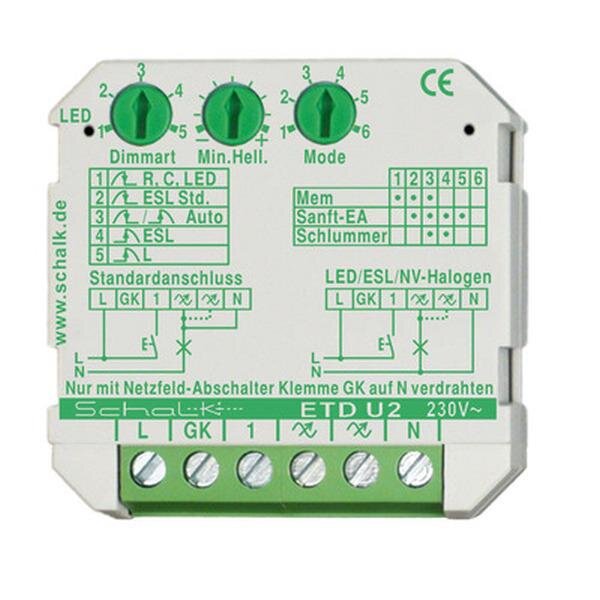 Schalk Tastdimmer ETD U2 f. LED/ESL universal UP