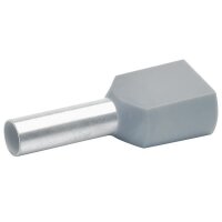 Klauke Zwillings-Aderendhülse 2x4qmm 23mm grau...