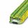 Phoenix  3-Leiter-Durchgangsklemme ST 2,5-TWIN PE grün-gelb