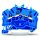 WAGO 3 Leiter Durchgangsklemme 2002-6304 TOBJOB 2,5 (4)mm blau