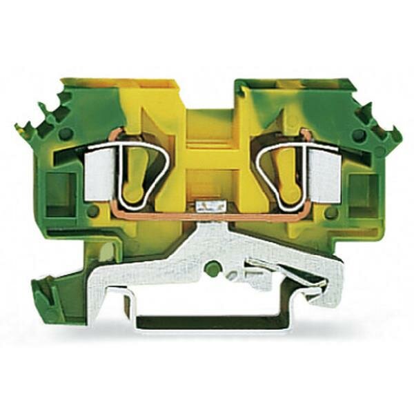 WAGO 2 Leiter Schutzleiterklemme 282-607 6qmm grün-gelb
