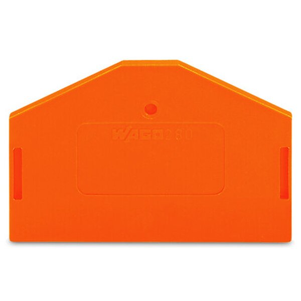 WAGO Abschlussplatte u. Zwischenplatte 280-313 orange
