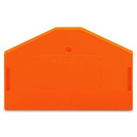 WAGO Abschlussplatte u. Zwischenplatte 280-313 orange