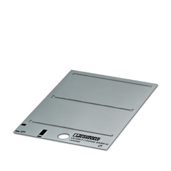 Phoenix  Kunststoffschild US-EMLP (100X60) SR silber unbeschriftet