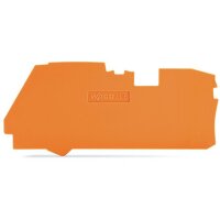 WAGO Abschluss- Zwischenplatte 1mm dick orange