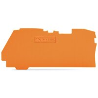 WAGO Abschluss- Zwischenplatte 1mm dick orange