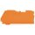 WAGO Abschluss- Zwischenplatte 1mm dick orange