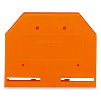 WAGO Abschlussplatte u. Zwischenplatte 280-302 orange