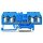 WAGO 4 Leiter Durchgangsklemme 280-834 blau