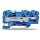 WAGO 3 Leiter Durchgangsklemme 2006-1304 6(10)qmm blau