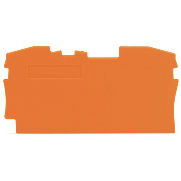 WAGO Abschlussplatte u. Zwischenplatte 2006-1292 orange