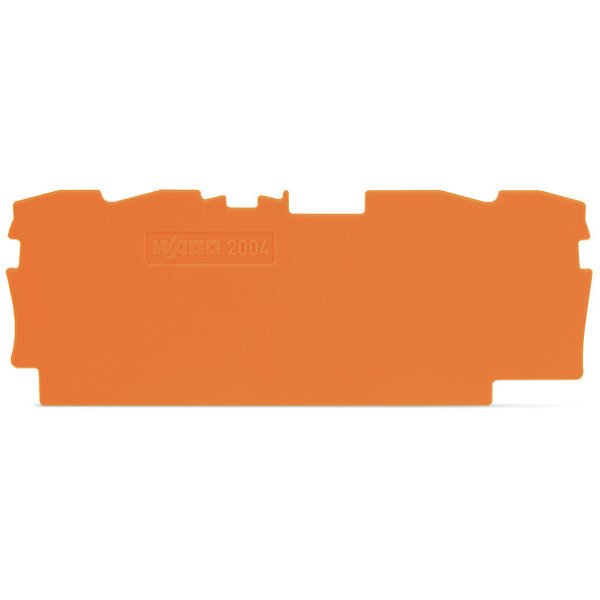 WAGO Abschlussplatte u. Zwischenplatte 2004-1492 orange 1mm