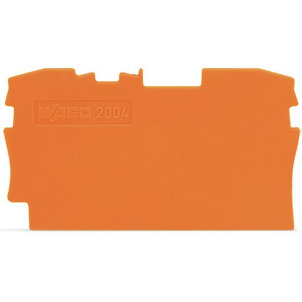 WAGO Abschlussplatte u. Zwischenplatte 2004-1292 orange
