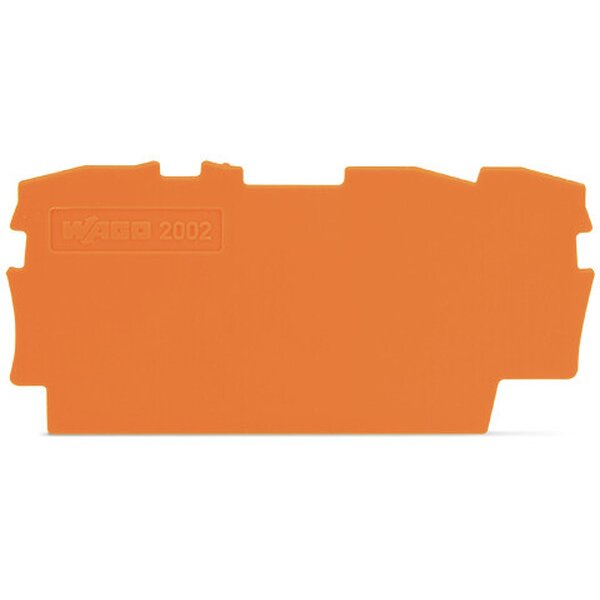 WAGO Abschlussplatte u. Zwischenplatte 2002-1392 für TOBJOB S orange