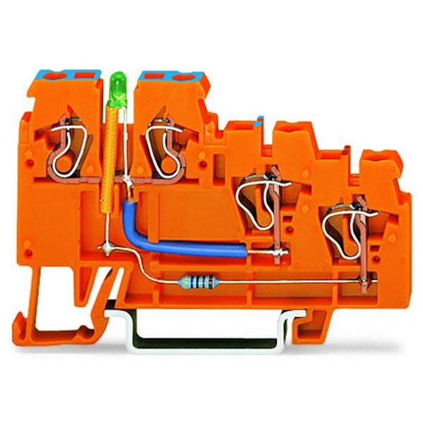 WAGO Initiatorenklemme 270-564/281-483 3Leiter orange LED