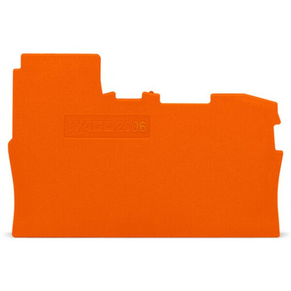 WAGO Abschlussplatte u. Zwischenplatte 2006-7192 orange